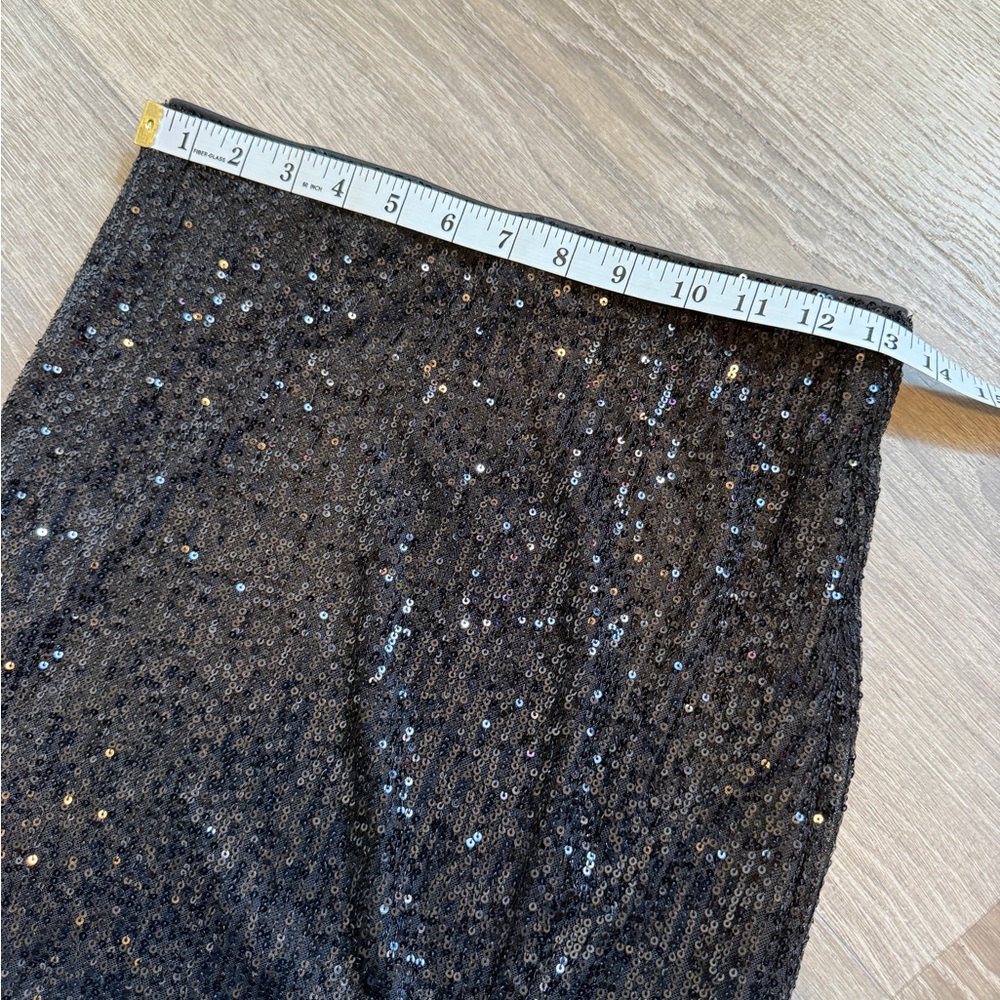 Sans Souci Black Sequin Pencil Skirt-Size M- NWOT - Picture 5 of 6
